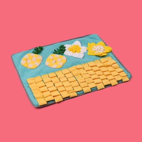 Pets Puzzle Toys Increase IQ Snuffle Mat-Pineapple Party - Image 2