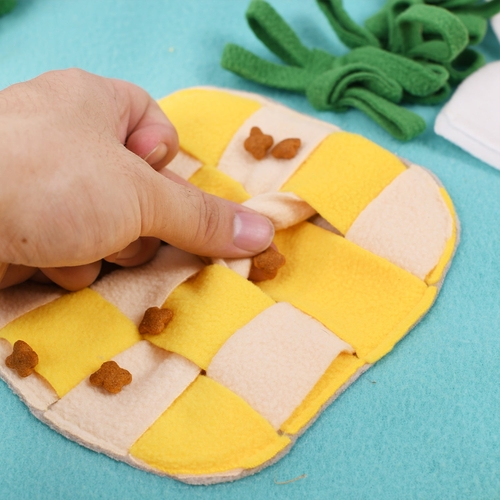 Pets Puzzle Toys Increase IQ Snuffle Mat-Pineapple Party - Image 4