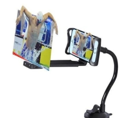12" Mobile Phone HD Projection 3D Magnifier with Stand - Image 2